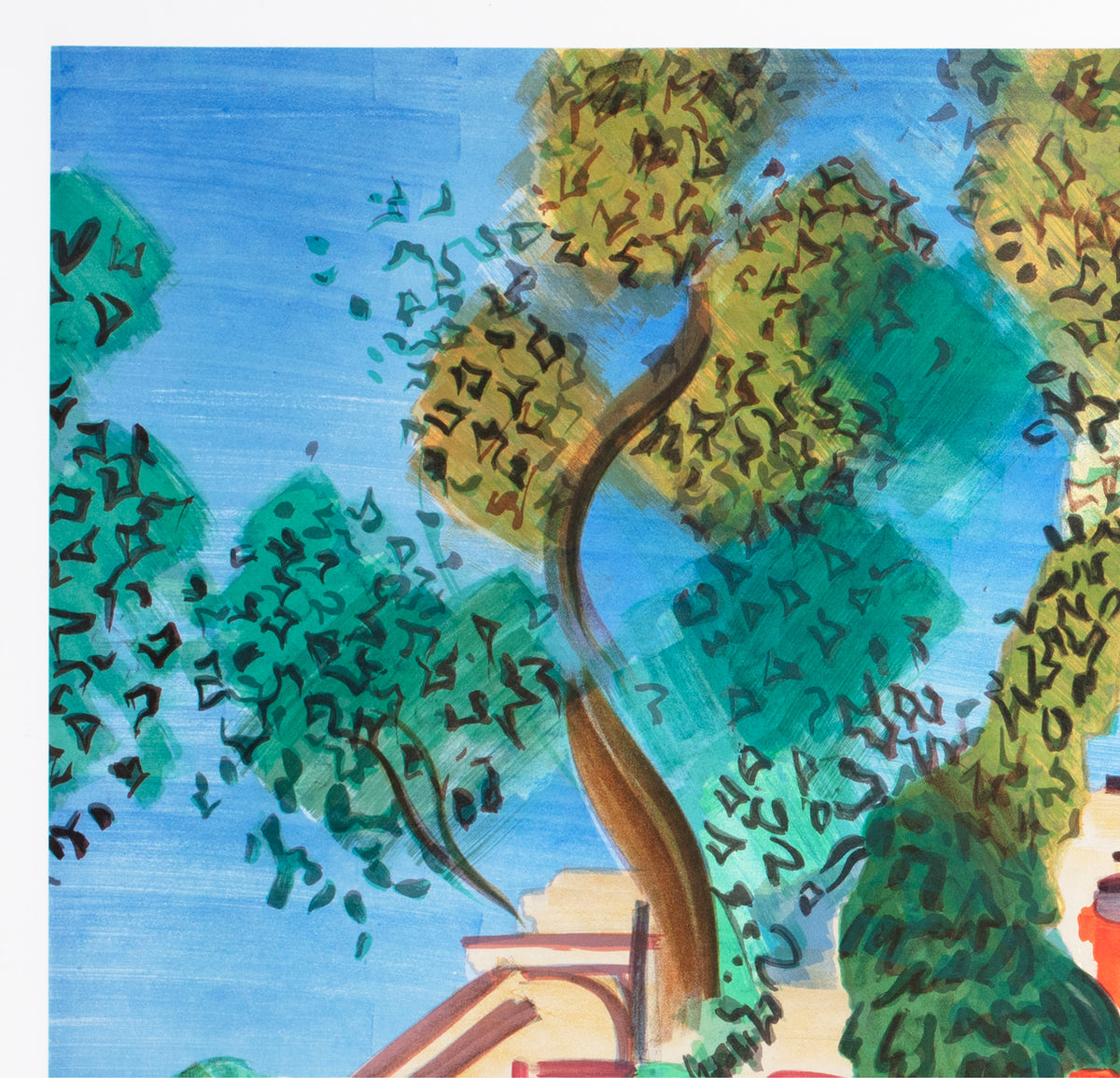 Paris Musée DArt Moderne 1964 Poster Raoul Dufy - detail