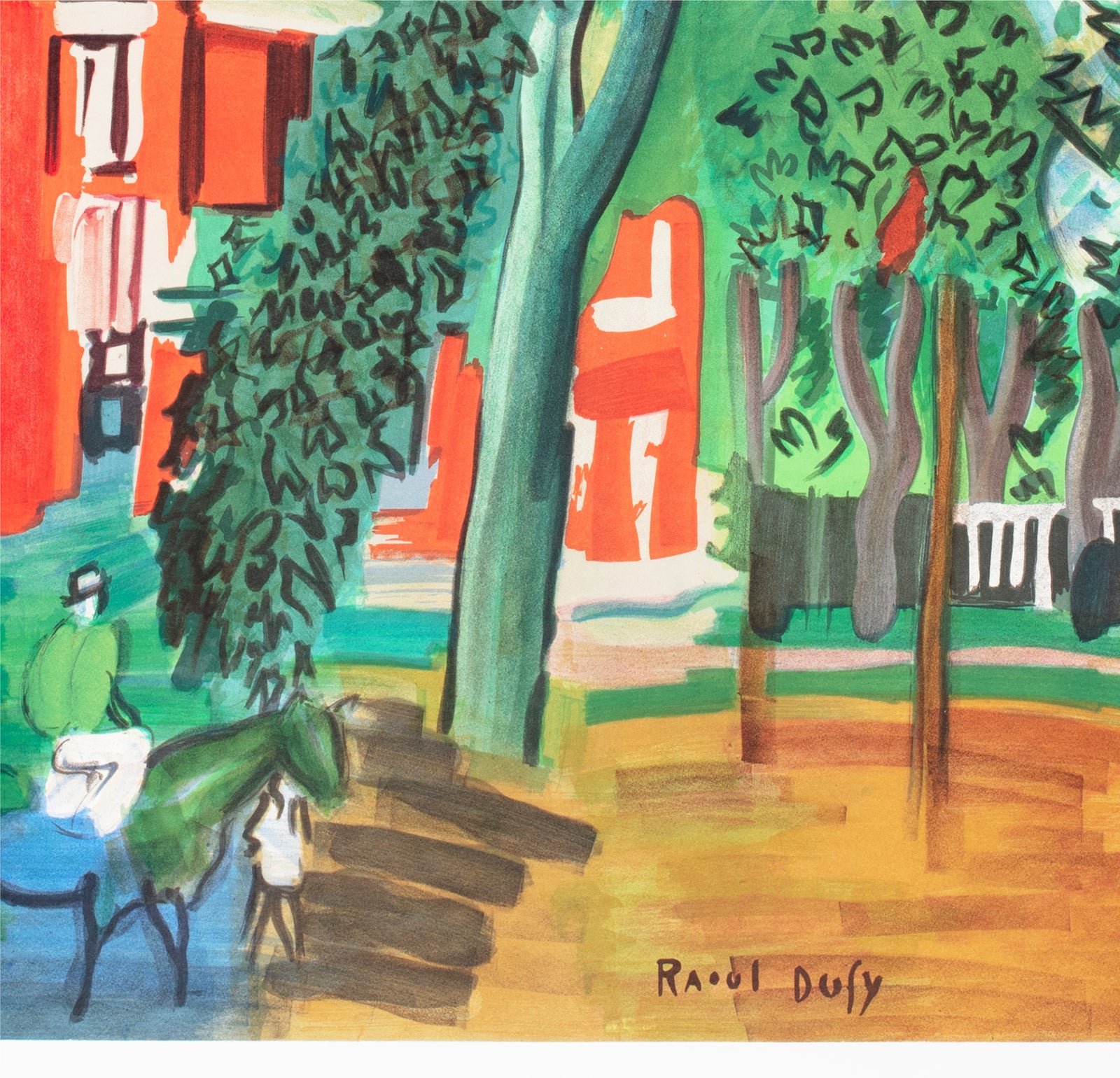 Paris Musée DArt Moderne 1964 Poster Raoul Dufy - detail