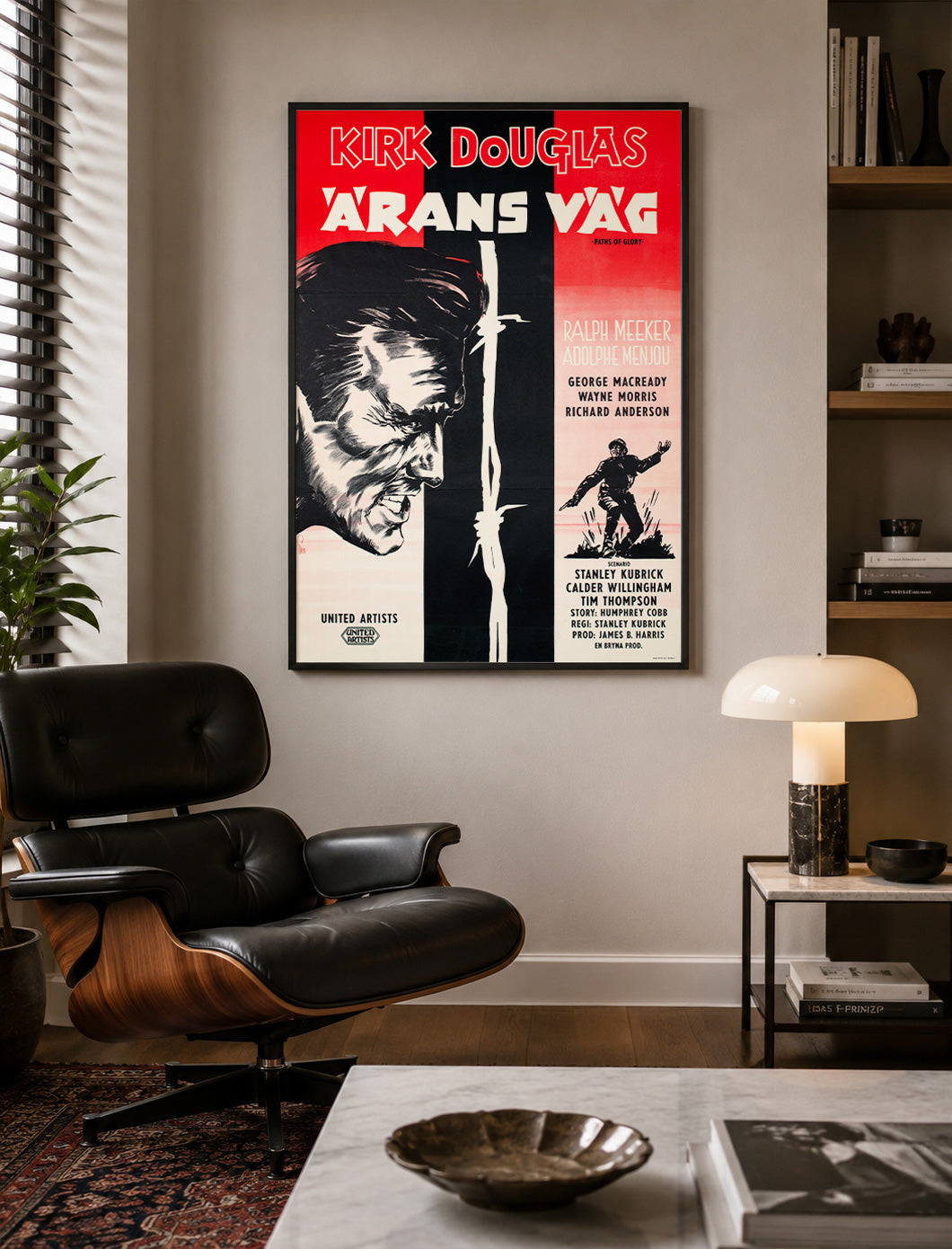 Paths of Glory 1957  Swedish Film Poster Gösta Åberg