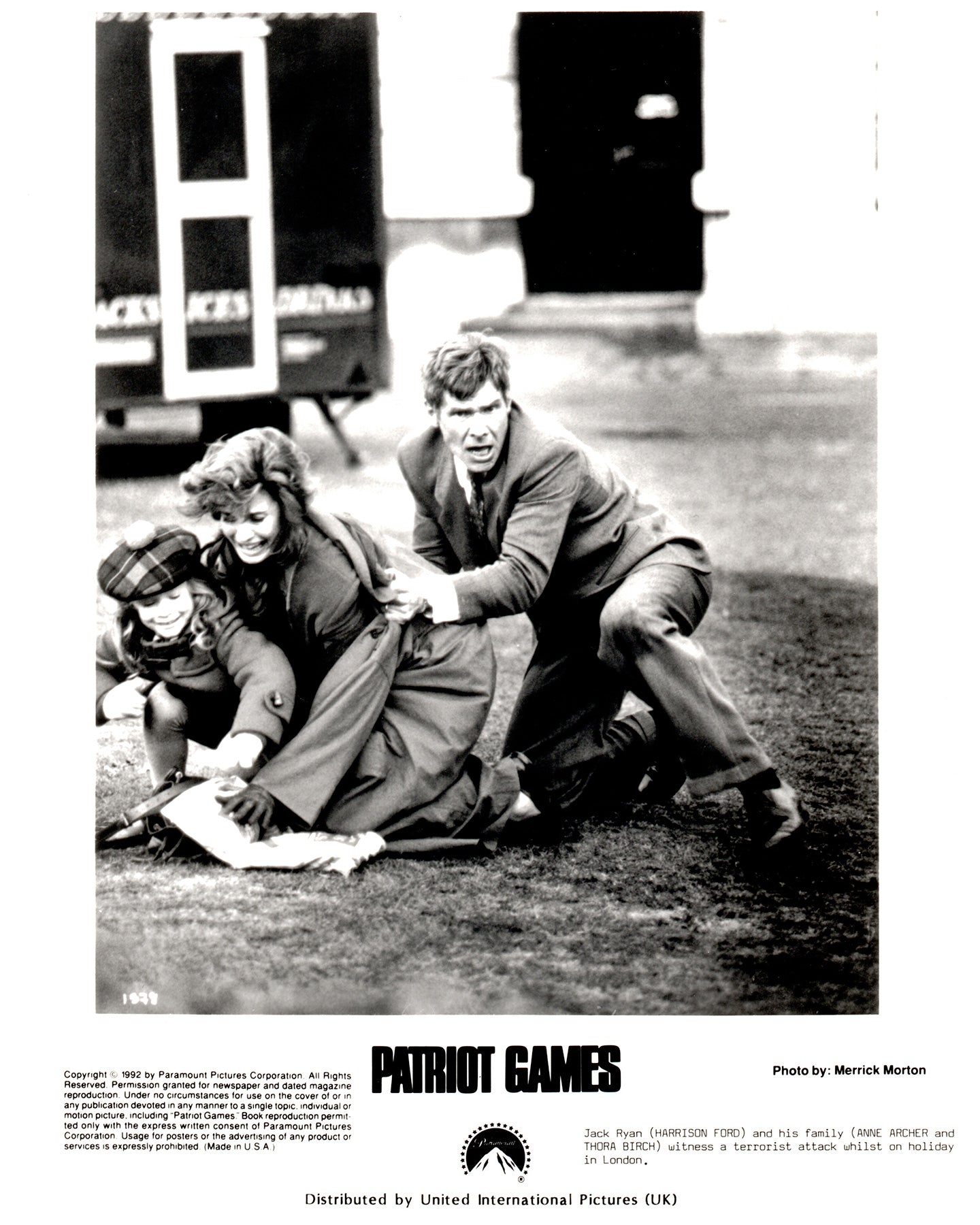 Patriot Games 1992 Film Movie Press Publicity Still Framed
