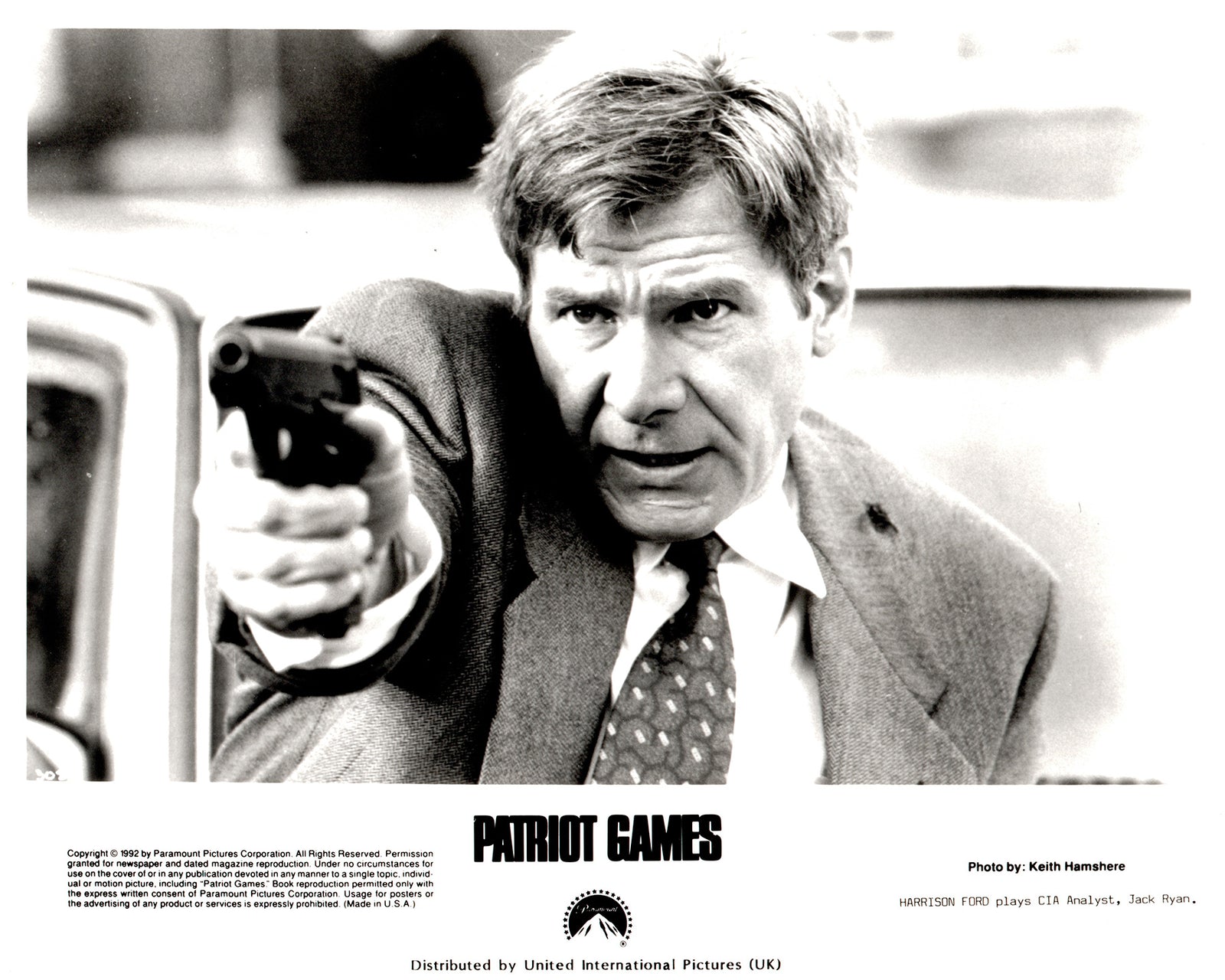 Patriot Games 1992 Film Movie Press Publicity Still Framed