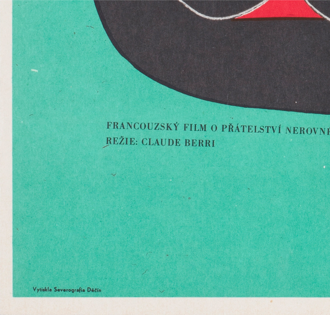 Le Vieil Homme et l'Enfant (Pepe & Claude) 1968 Czech A3 Film Movie Poster Karel Vaca - detail