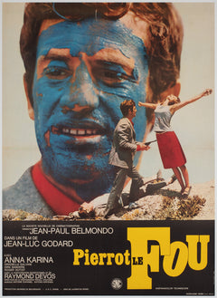 Pierrot le Fou 1965 French Moyenne Film Poster - Orson & Welles