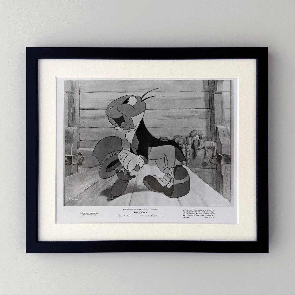 Pinocchio 1940 Film Movie Press Publicity Still Framed