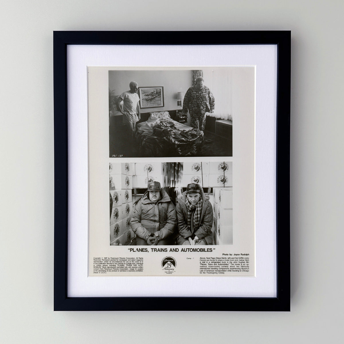 Planes Trains and Automobiles (1987) Film Movie Press Publicity Still Framed