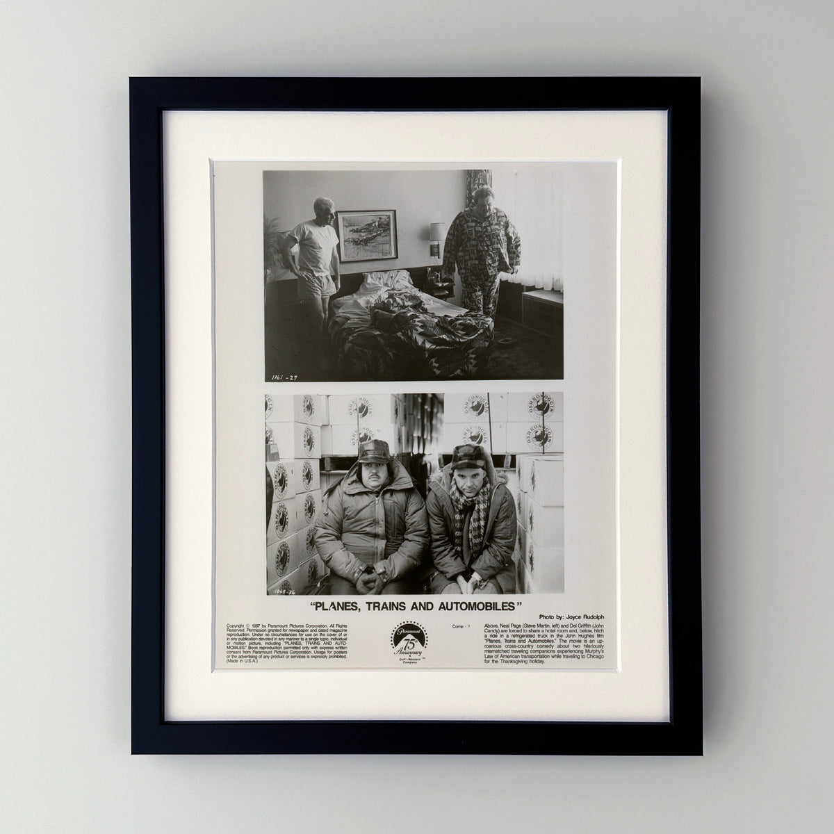 Planes Trains and Automobiles (1987) Film Movie Press Publicity Still Framed