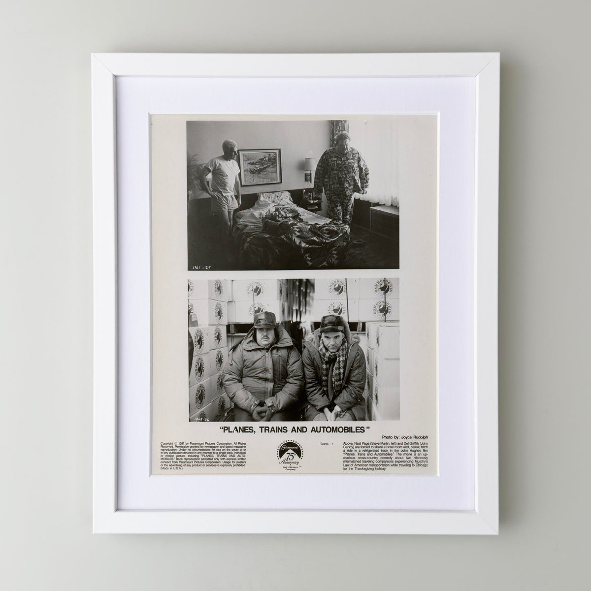 Planes Trains and Automobiles (1987) Film Movie Press Publicity Still Framed