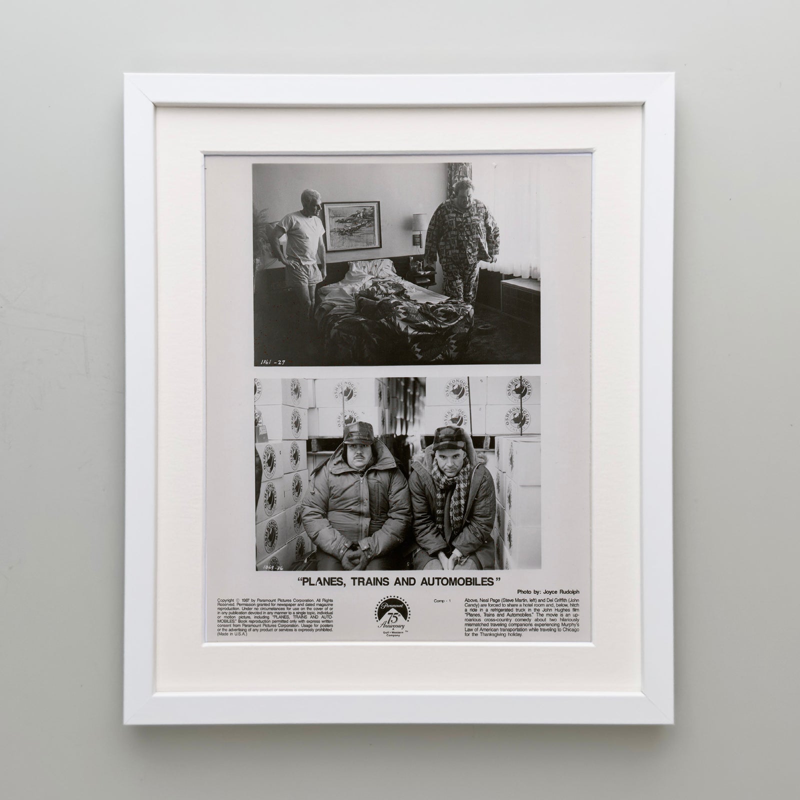 Planes Trains and Automobiles (1987) Film Movie Press Publicity Still Framed