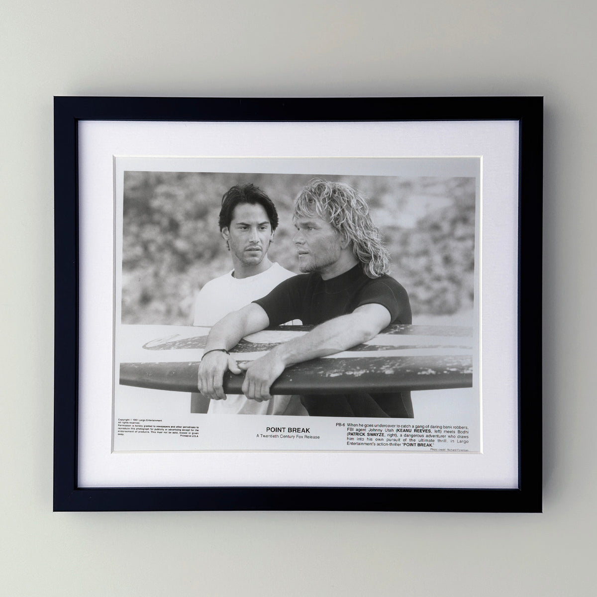 Point Break 1991 Film Movie Press Publicity Still Framed