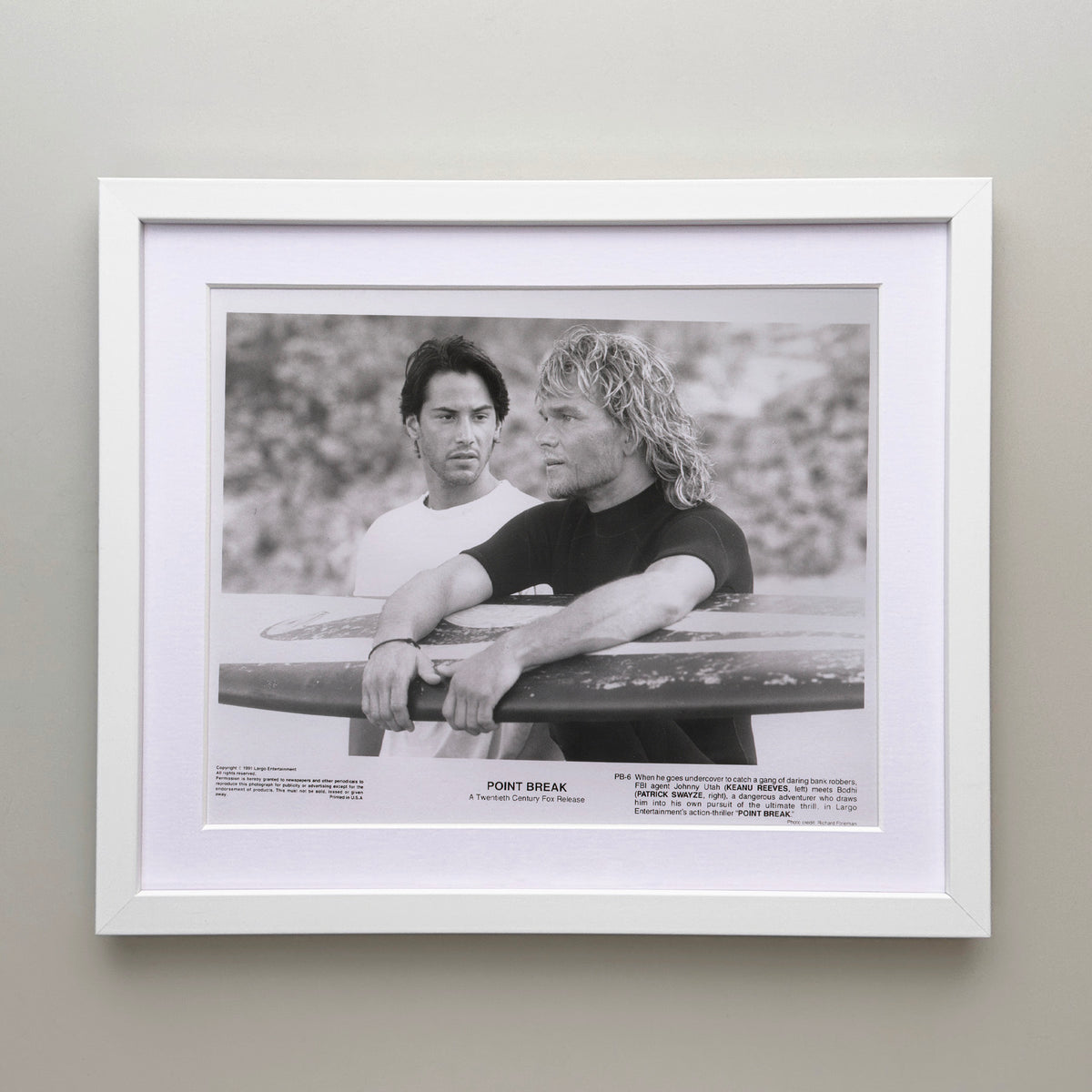 Point Break 1991 Film Movie Press Publicity Still Framed