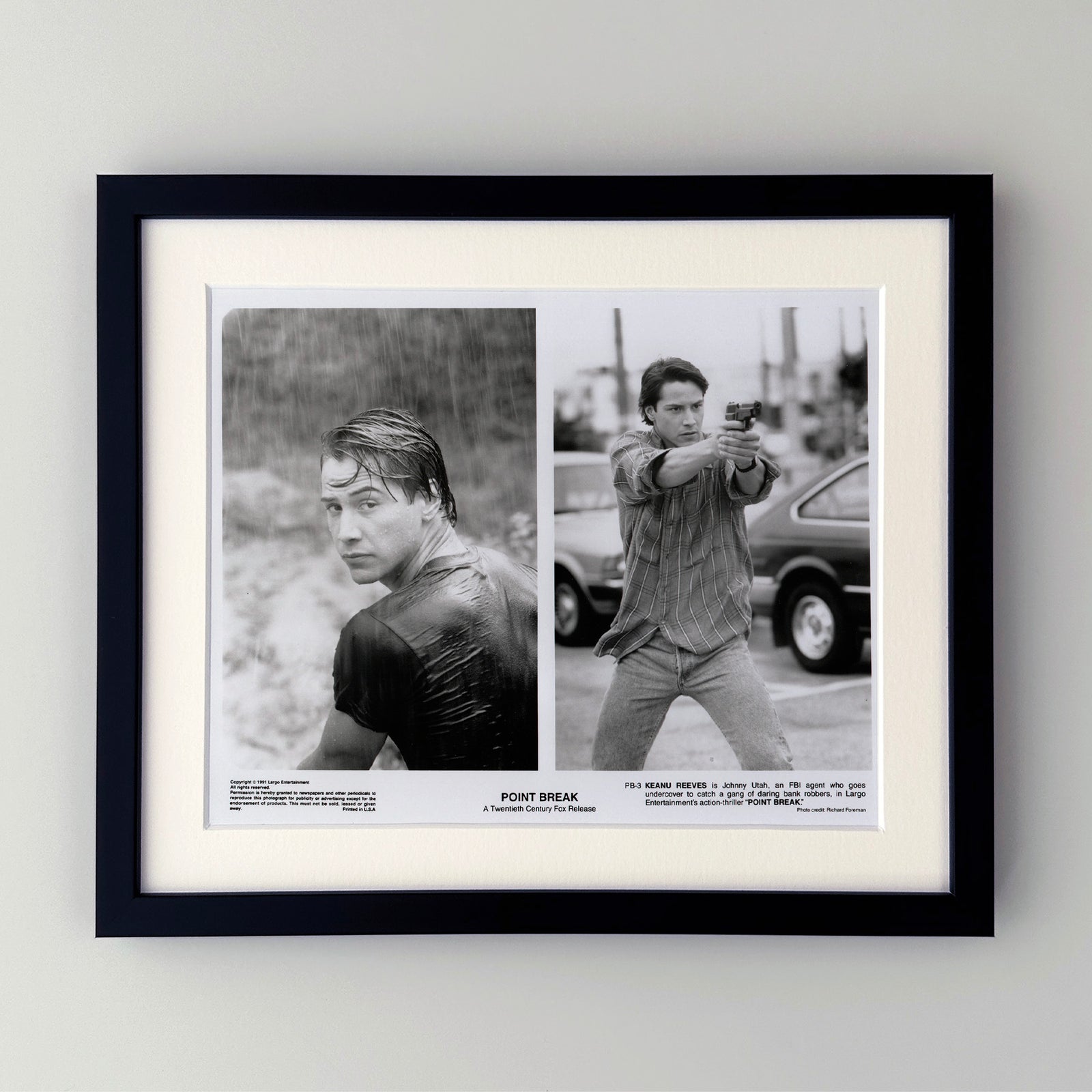 Point Break 1991 Film Movie Press Publicity Still Framed