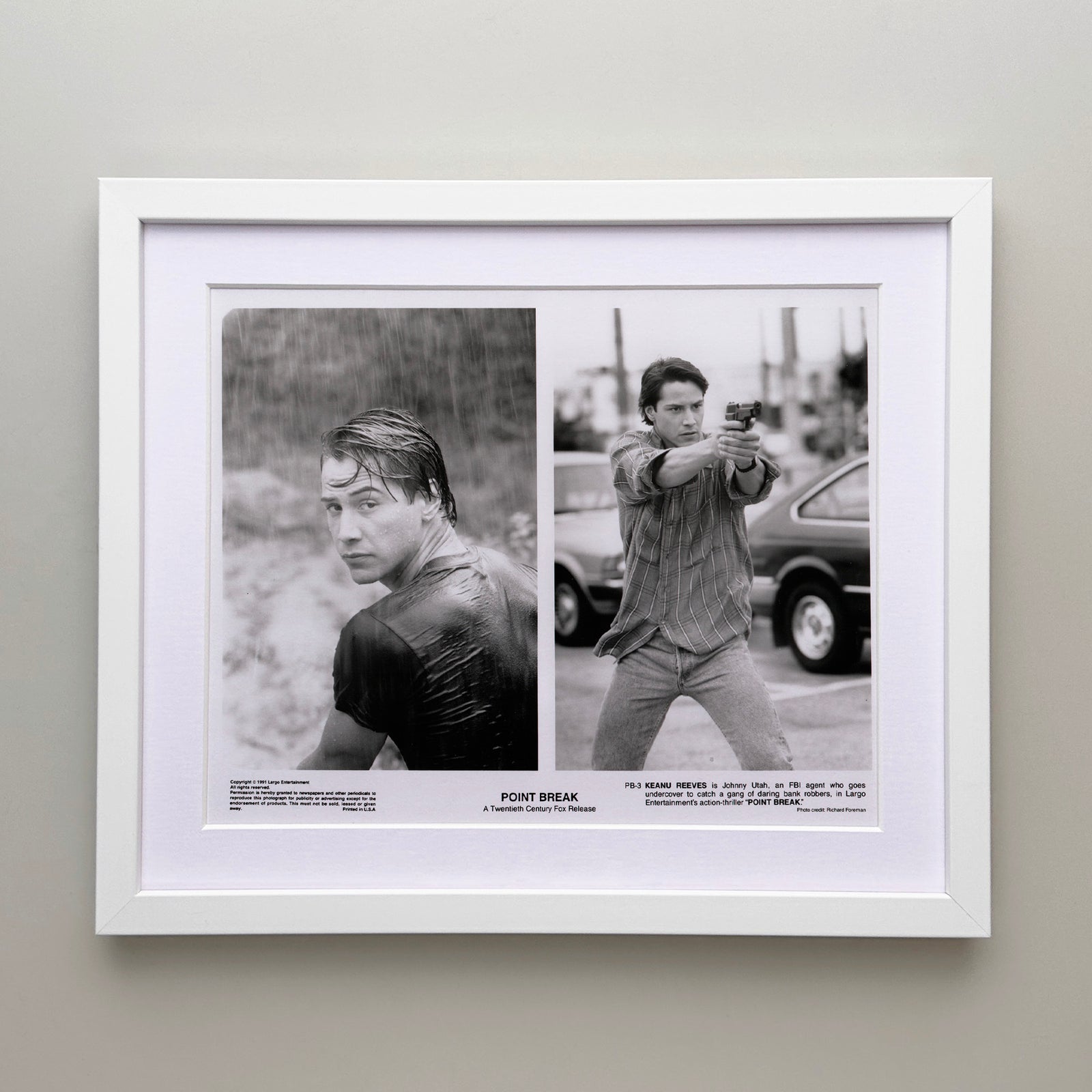 Point Break 1991 Film Movie Press Publicity Still Framed