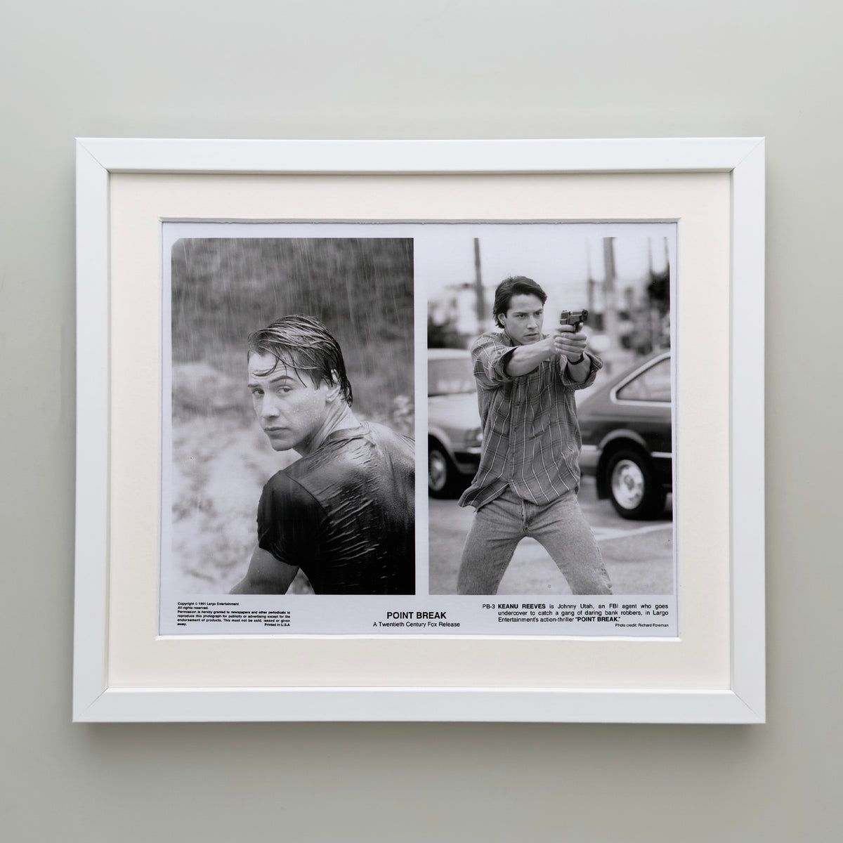 Point Break 1991 Film Movie Press Publicity Still Framed