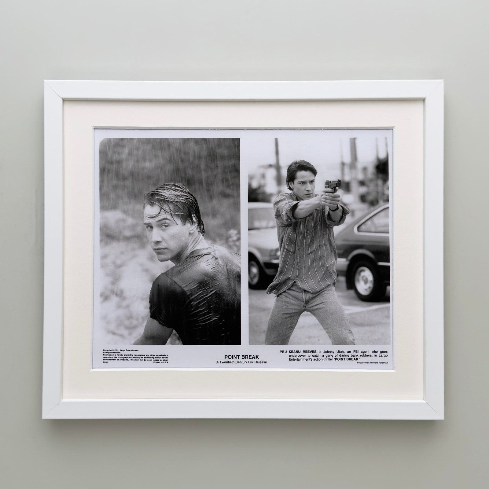 Point Break 1991 Film Movie Press Publicity Still Framed