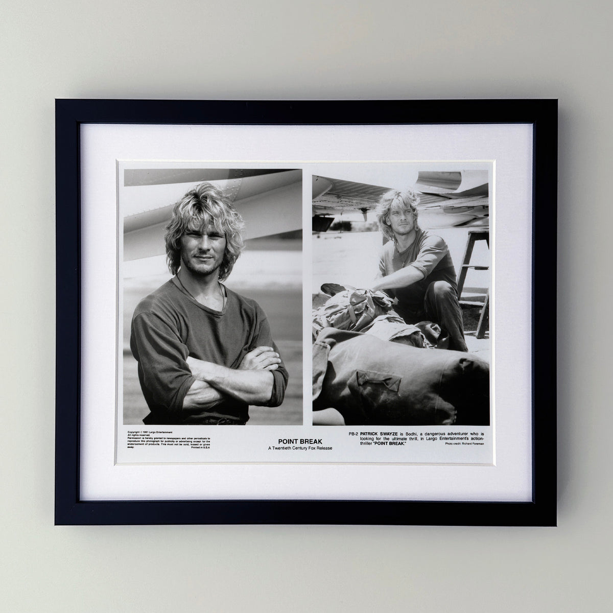 Point Break 1991 Film Movie Press Publicity Still Framed