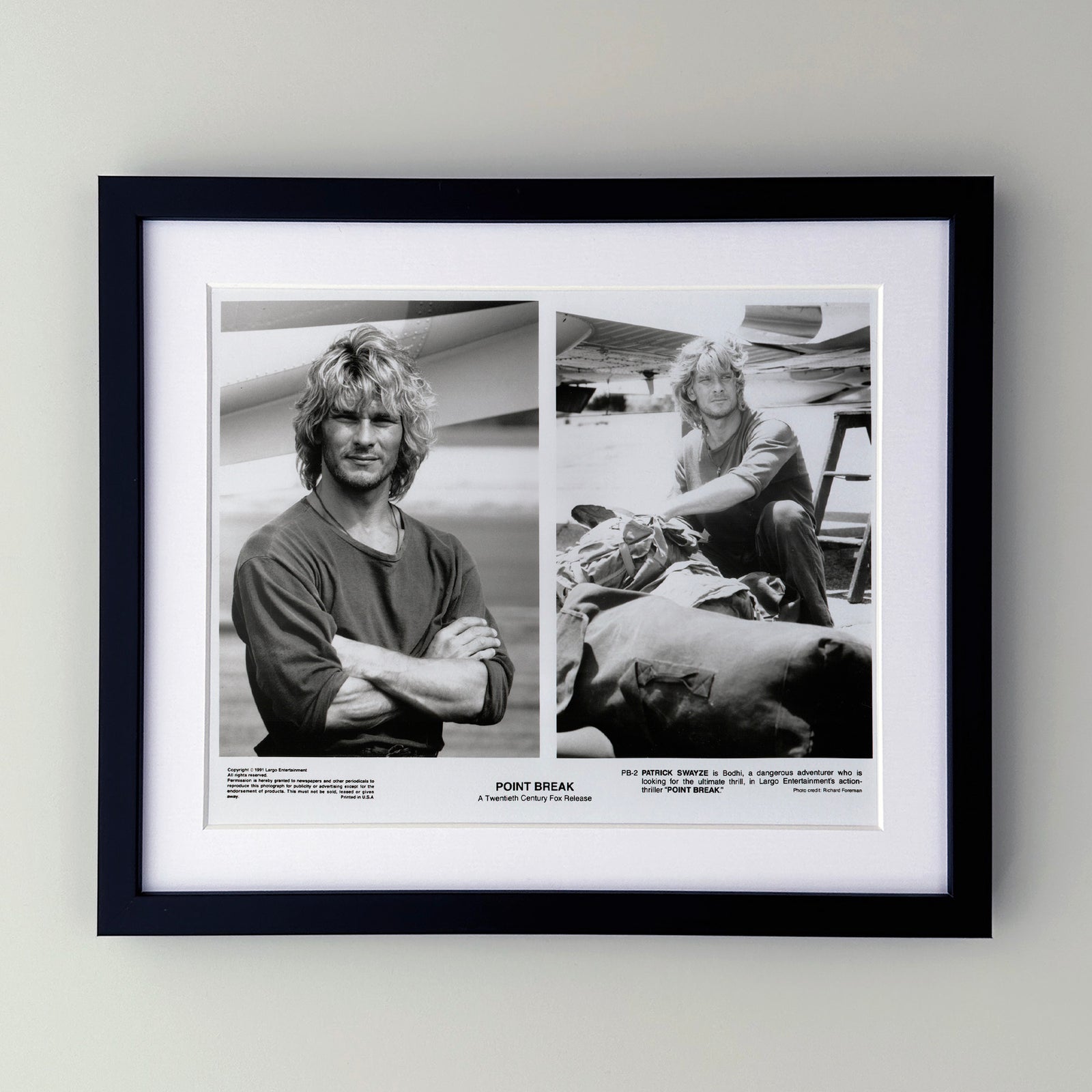 Point Break 1991 Film Movie Press Publicity Still Framed