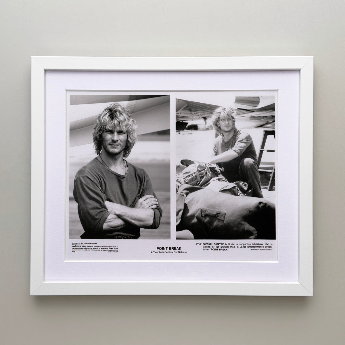 Point Break 1991 Film Movie Press Publicity Still Framed