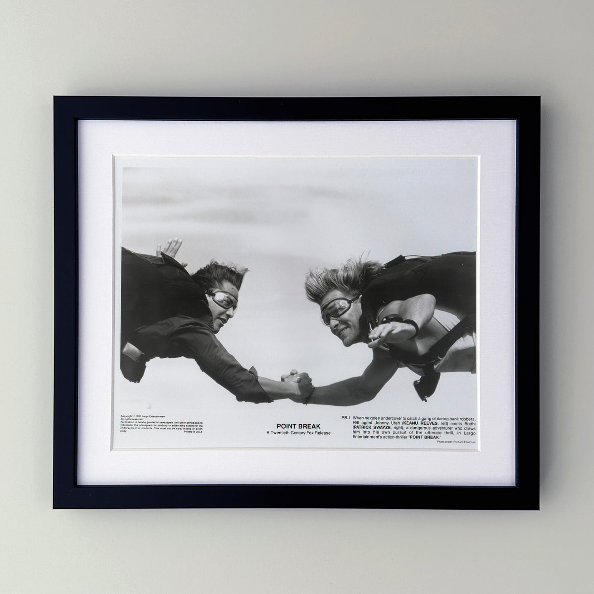 Point Break 1991 Film Movie Press Publicity Still Framed