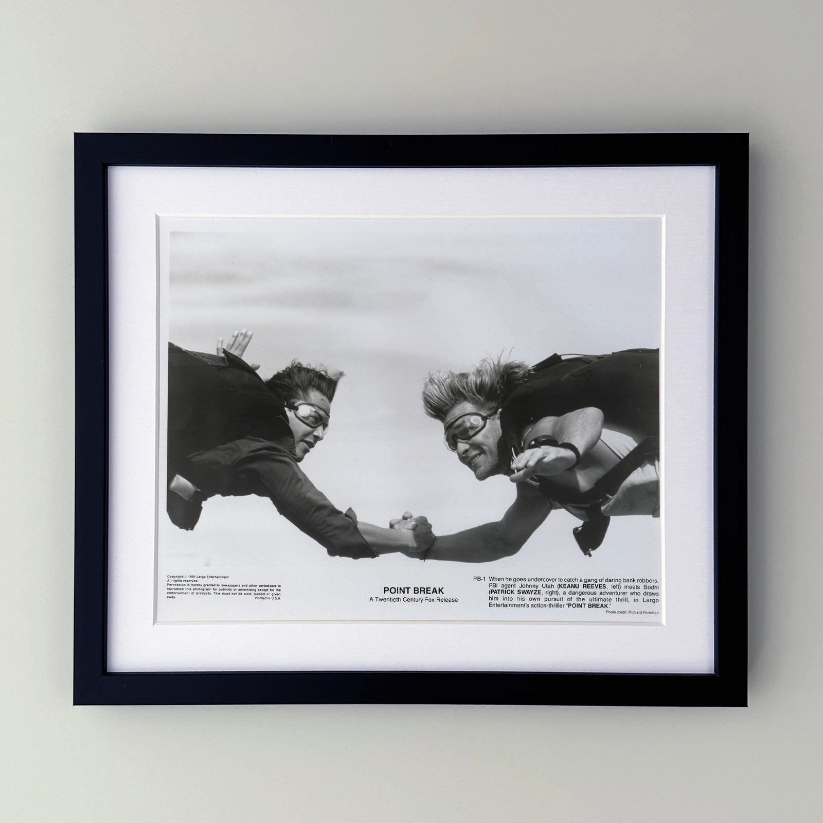 Point Break 1991 Film Movie Press Publicity Still Framed