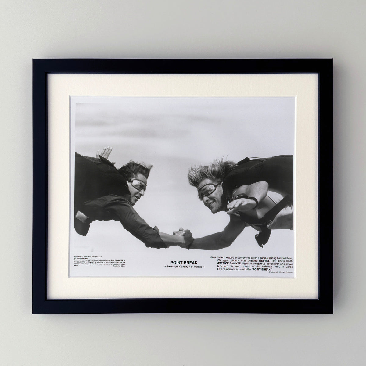 Point Break 1991 Film Movie Press Publicity Still Framed