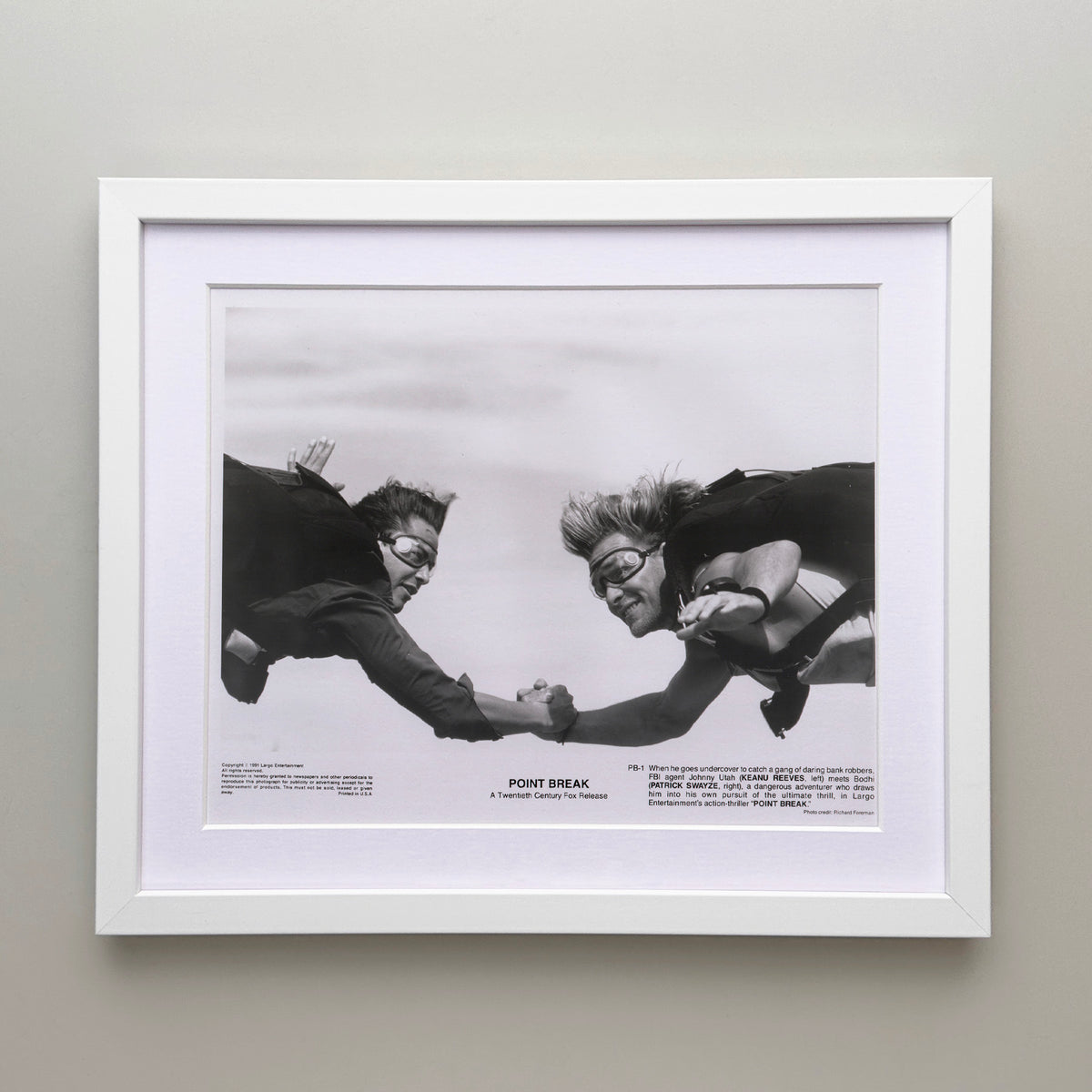 Point Break 1991 Film Movie Press Publicity Still Framed