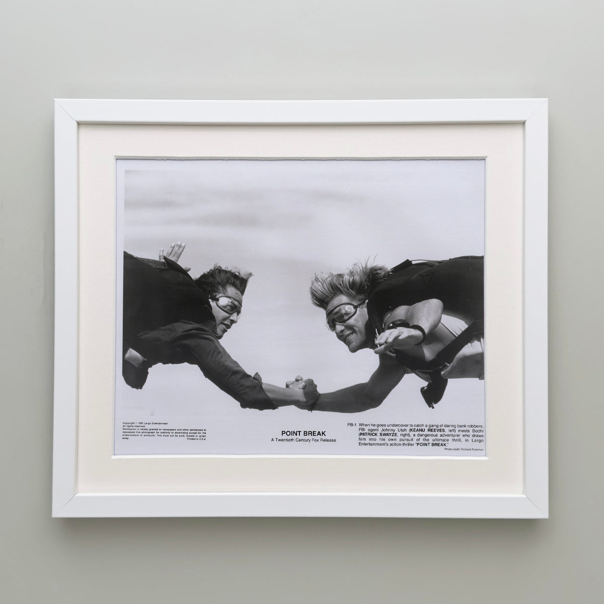 Point Break 1991 Film Movie Press Publicity Still Framed