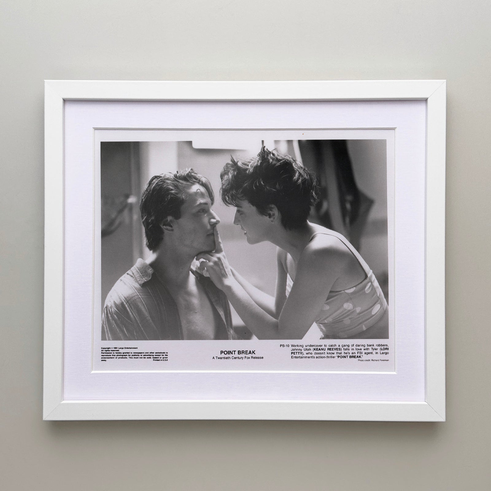 Point Break 1991 Film Movie Press Publicity Still Framed