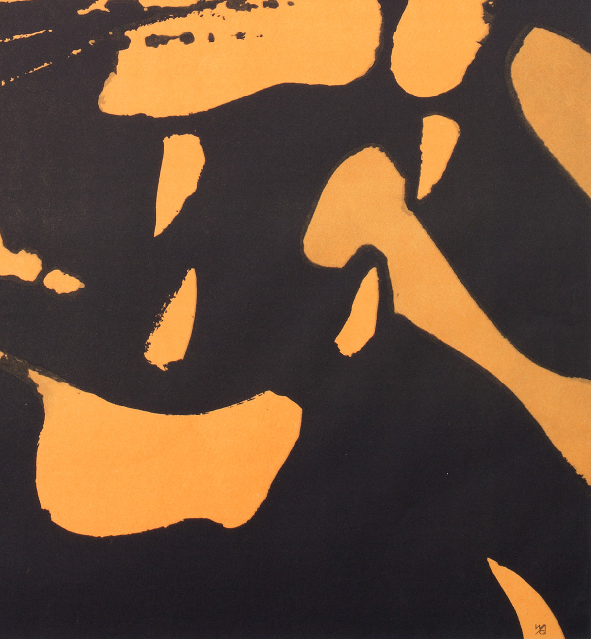 Tiger 1967 Polish Warsaw Zoo Poster, Waldemar Swierzy - detail