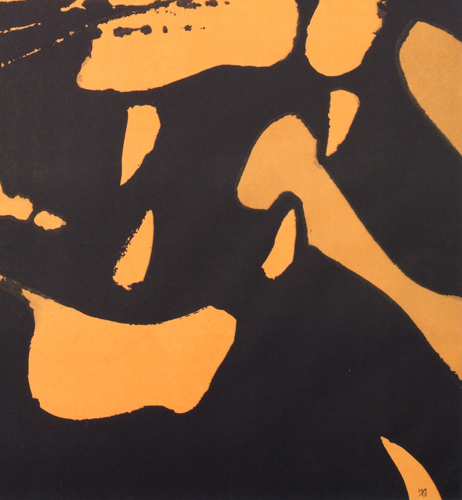 Tiger 1967 Polish Warsaw Zoo Poster, Waldemar Swierzy - detail