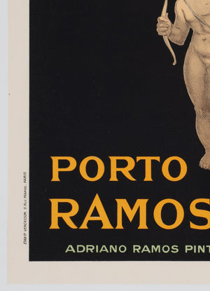 Porto Ramos c1920 French Alcohol Advertising Poster, Rene Vincent - detail
