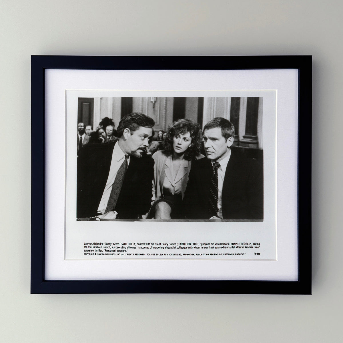 Presumed Innocent 1990 Film Movie Press Publicity Still Framed