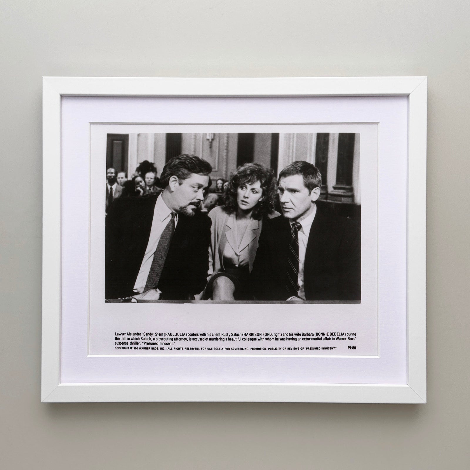 Presumed Innocent 1990 Film Movie Press Publicity Still Framed