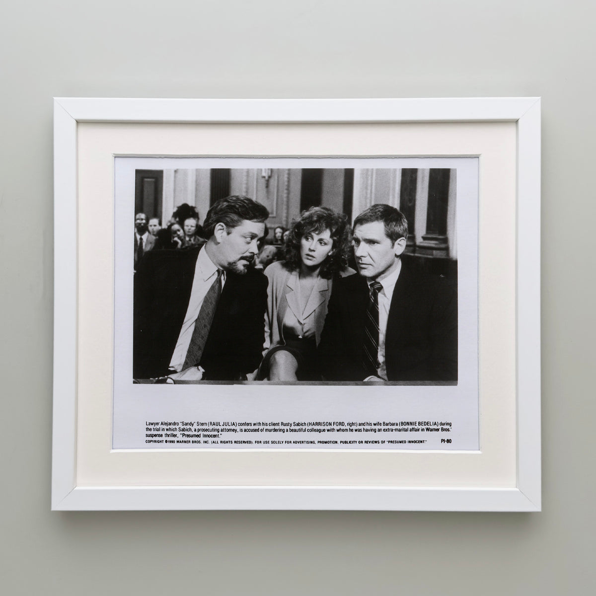 Presumed Innocent 1990 Film Movie Press Publicity Still Framed