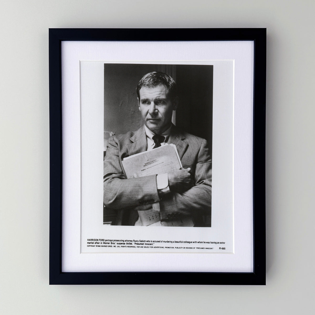 Presumed Innocent 1990 Film Movie Press Publicity Still Framed