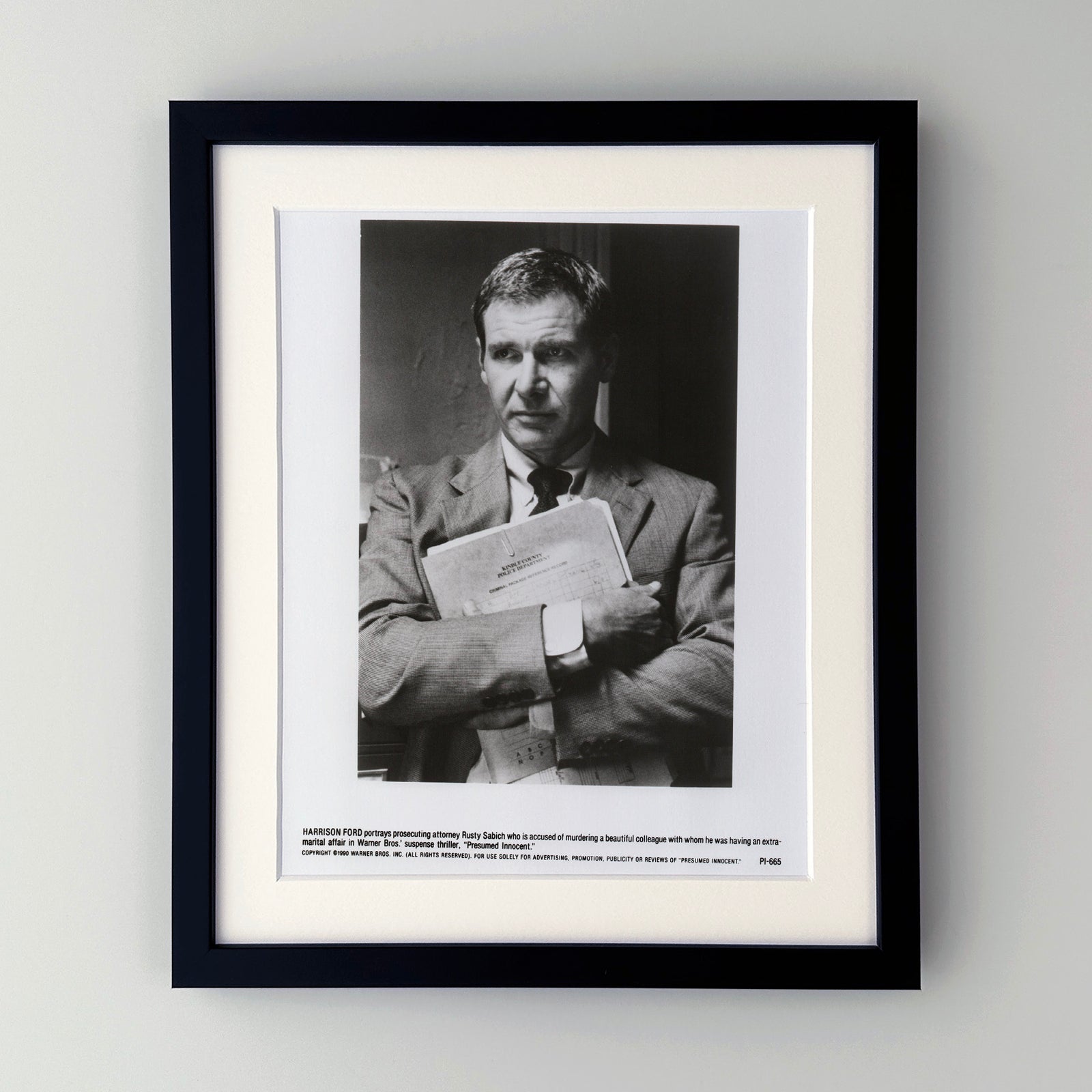 Presumed Innocent 1990 Film Movie Press Publicity Still Framed