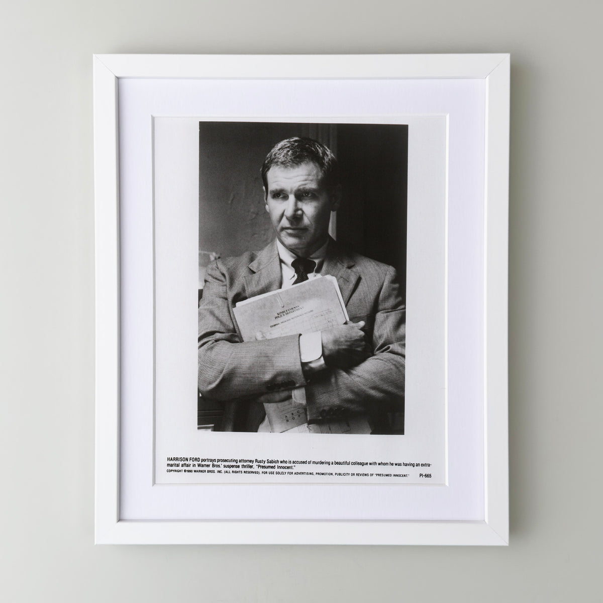 Presumed Innocent 1990 Film Movie Press Publicity Still Framed