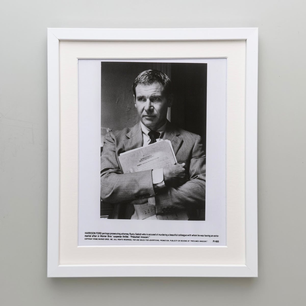 Presumed Innocent 1990 Film Movie Press Publicity Still Framed