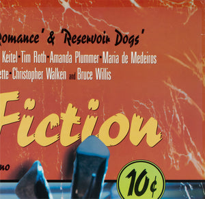 Pulp Fiction 1994 US 1 Sheet Advance Lucky Strike Film Movie Poster - detail