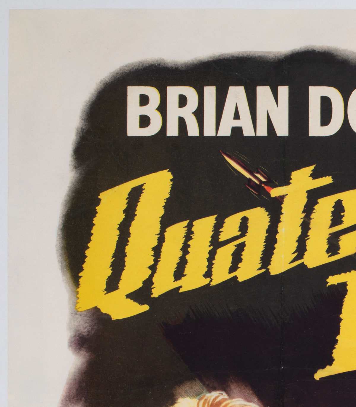 Quatermass II 1957 UK Quad Film Poster - detail