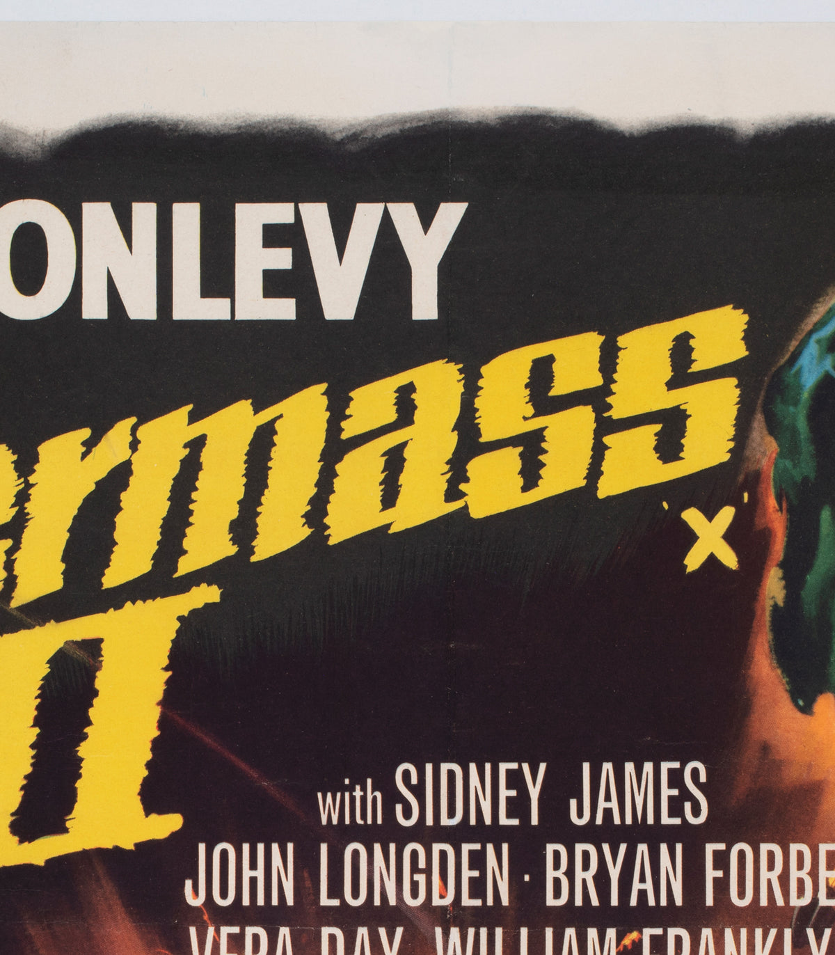 Quatermass II 1957 UK Quad Film Poster - detail