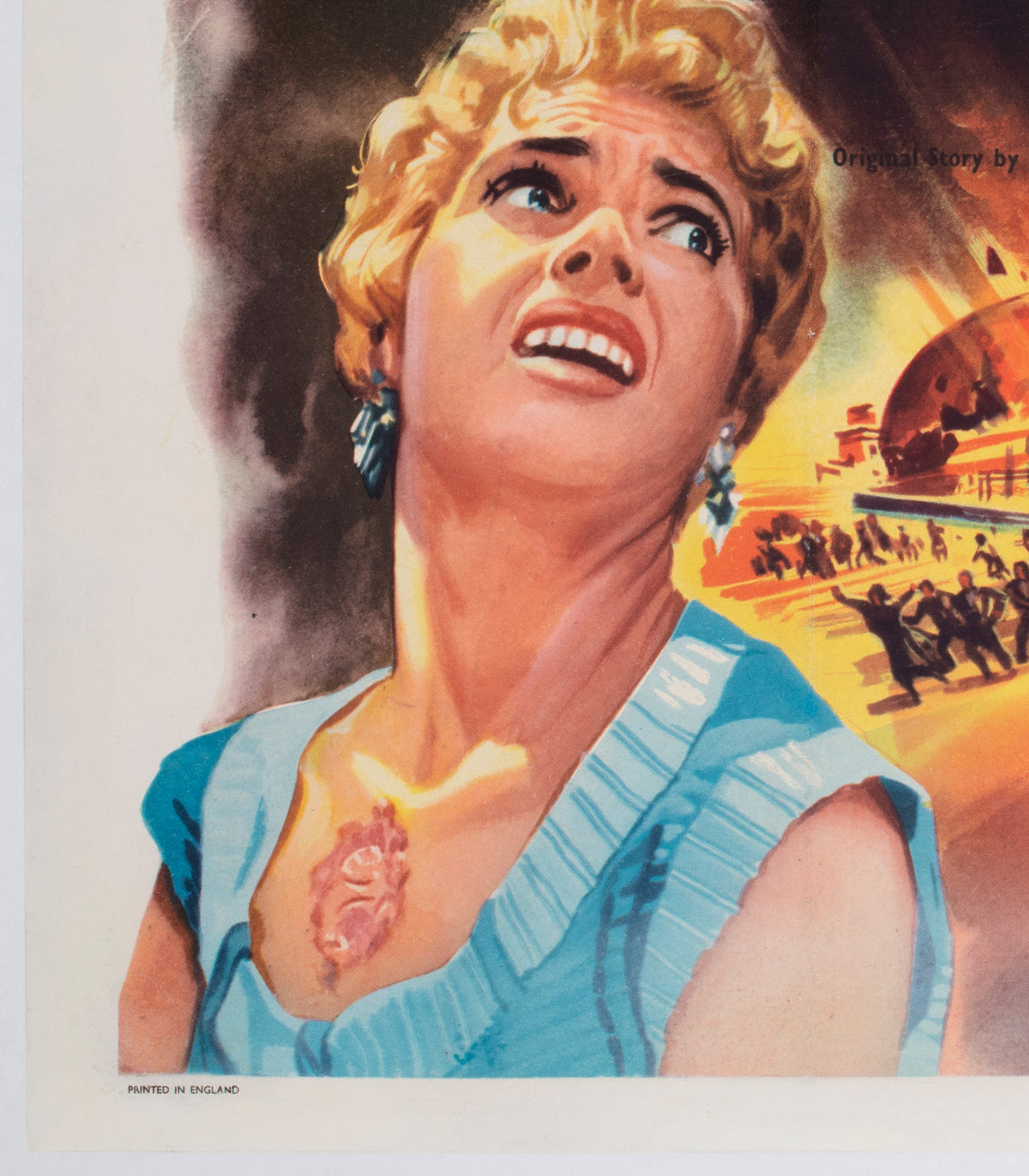 Quatermass II 1957 UK Quad Film Poster - detail