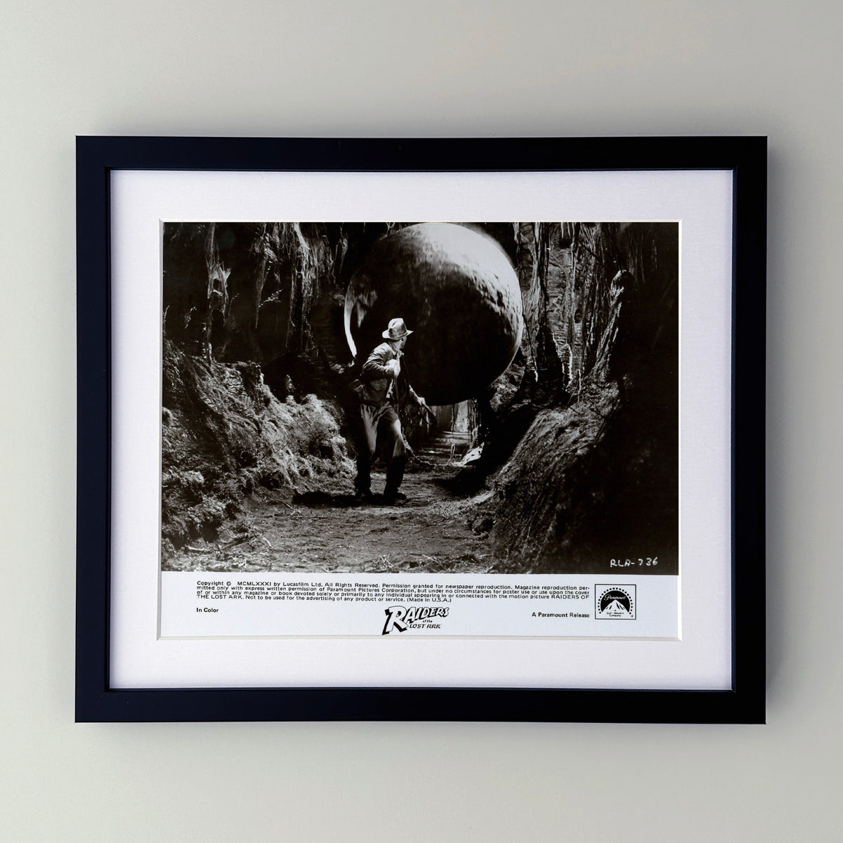 Raiders of the Lost Ark 1981 Publicity Film Movie Press Still Framed