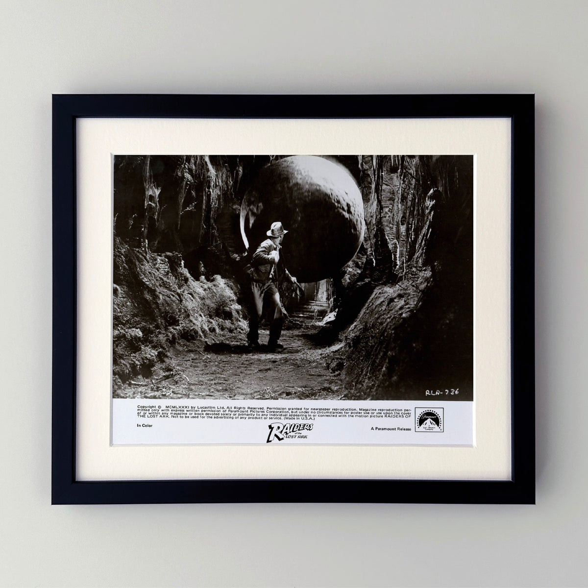 Raiders of the Lost Ark 1981 Publicity Film Movie Press Still Framed
