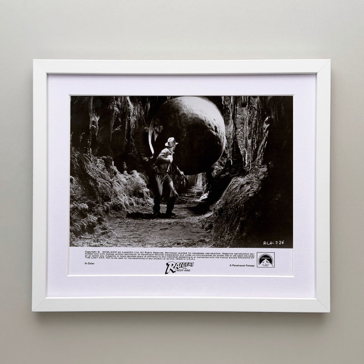 Raiders of the Lost Ark 1981 Publicity Film Movie Press Still Framed