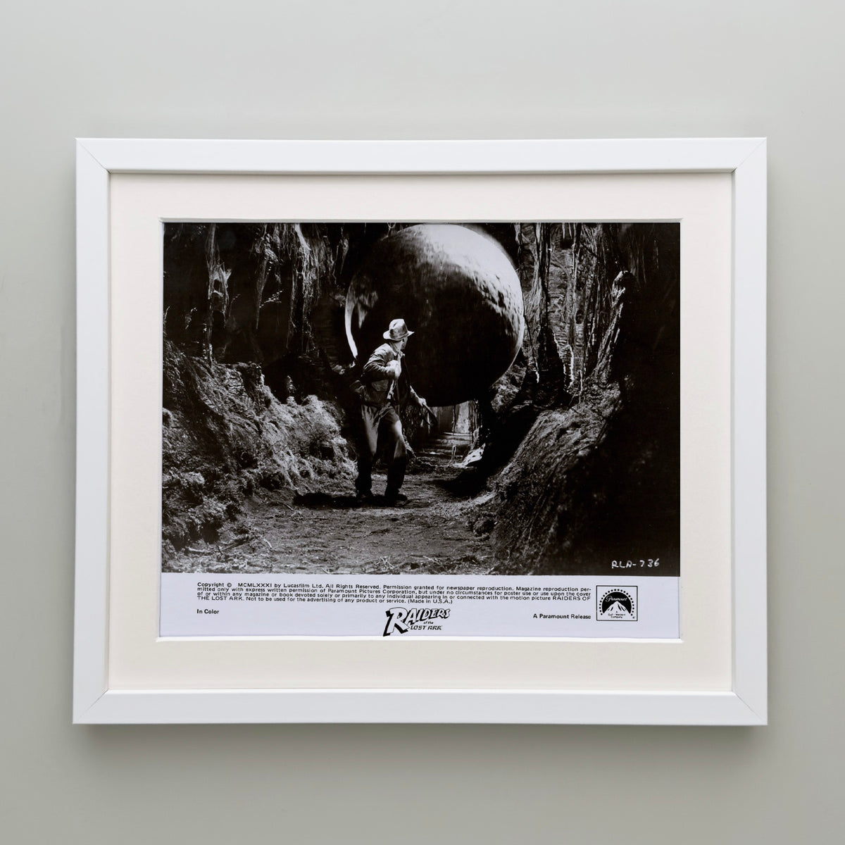 Raiders of the Lost Ark 1981 Publicity Film Movie Press Still Framed