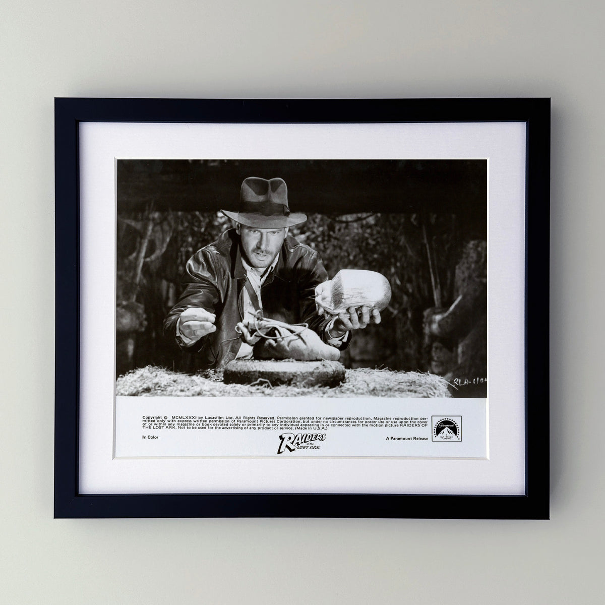 Raiders of the Lost Ark 1981 Publicity Film Movie Press Still Framed