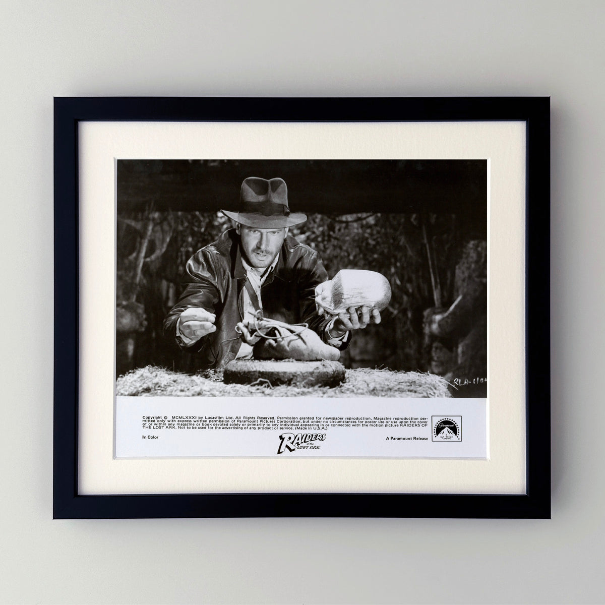 Raiders of the Lost Ark 1981 Publicity Film Movie Press Still Framed
