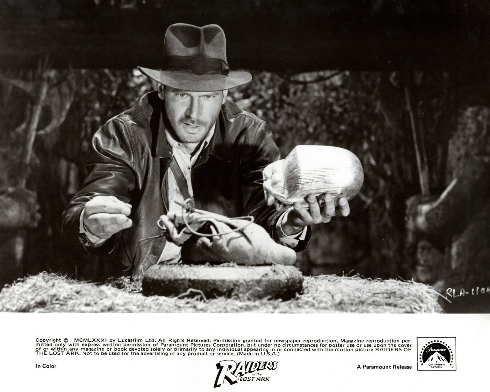 Raiders of the Lost Ark 1981 Publicity Film Movie Press Still Framed