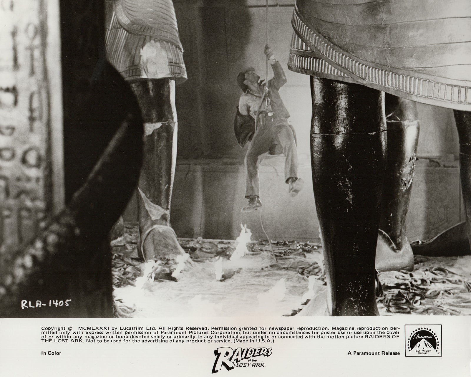 Raiders of the Lost Ark 1981 Film Movie Press Publicity Still Framed
