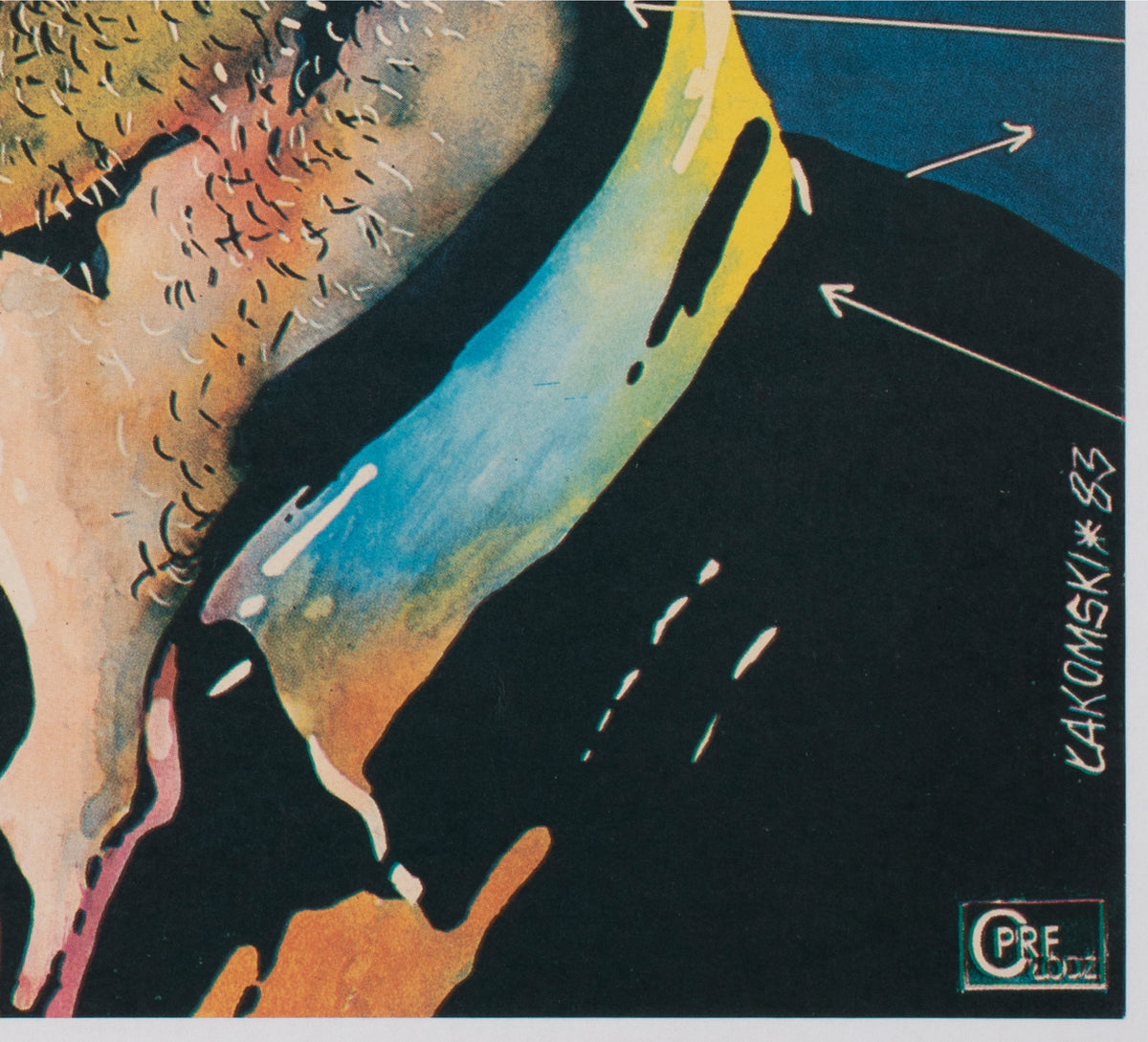 Raiders of the Lost Ark 1983 Polish Film Poster, Miroslaw Lakomski